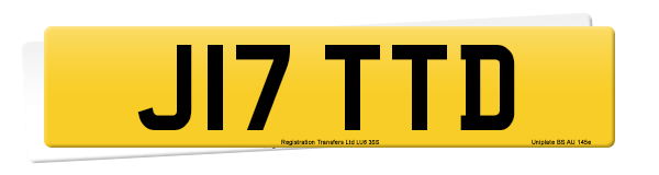 Registration number J17 TTD